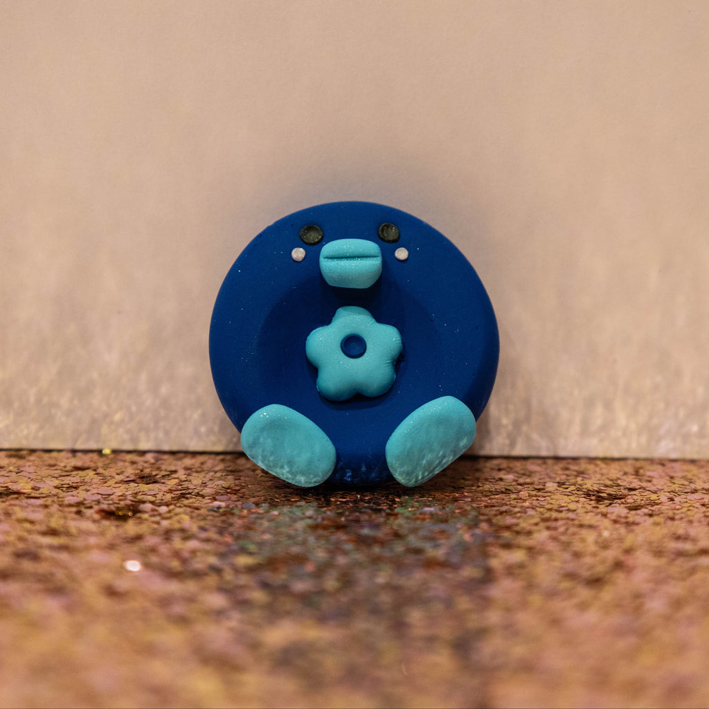 Blue Rubber Ducky Worry Stone | Fidget Toy