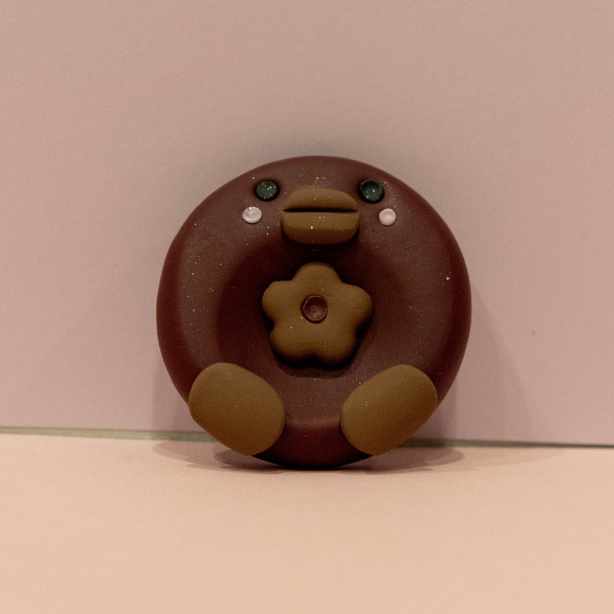 Dark Red Rubber Ducky Worry Stone | Fidget Toy