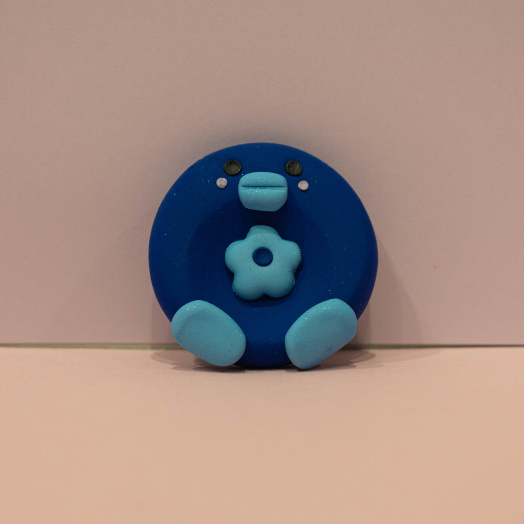 Blue Rubber Ducky Worry Stone | Fidget Toy